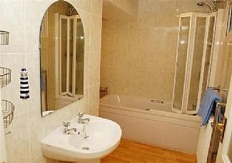 One of the bathrooms